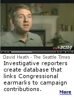 Reporters David Heath and Hal Bernton found members of Congress have appropriated 12,881 earmarks, some received by campaign contributors, which cost taxpayers over $18 billion last year.